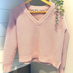 Madewell V-Neck Cropped Sweater
